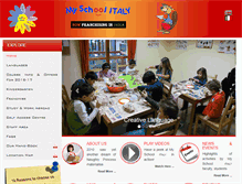 Tablet Screenshot of myschoolitaly.com